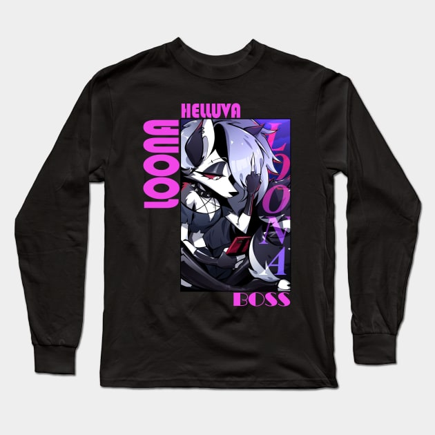 Helluva Boss Loona Long Sleeve T-Shirt by abdul rahim